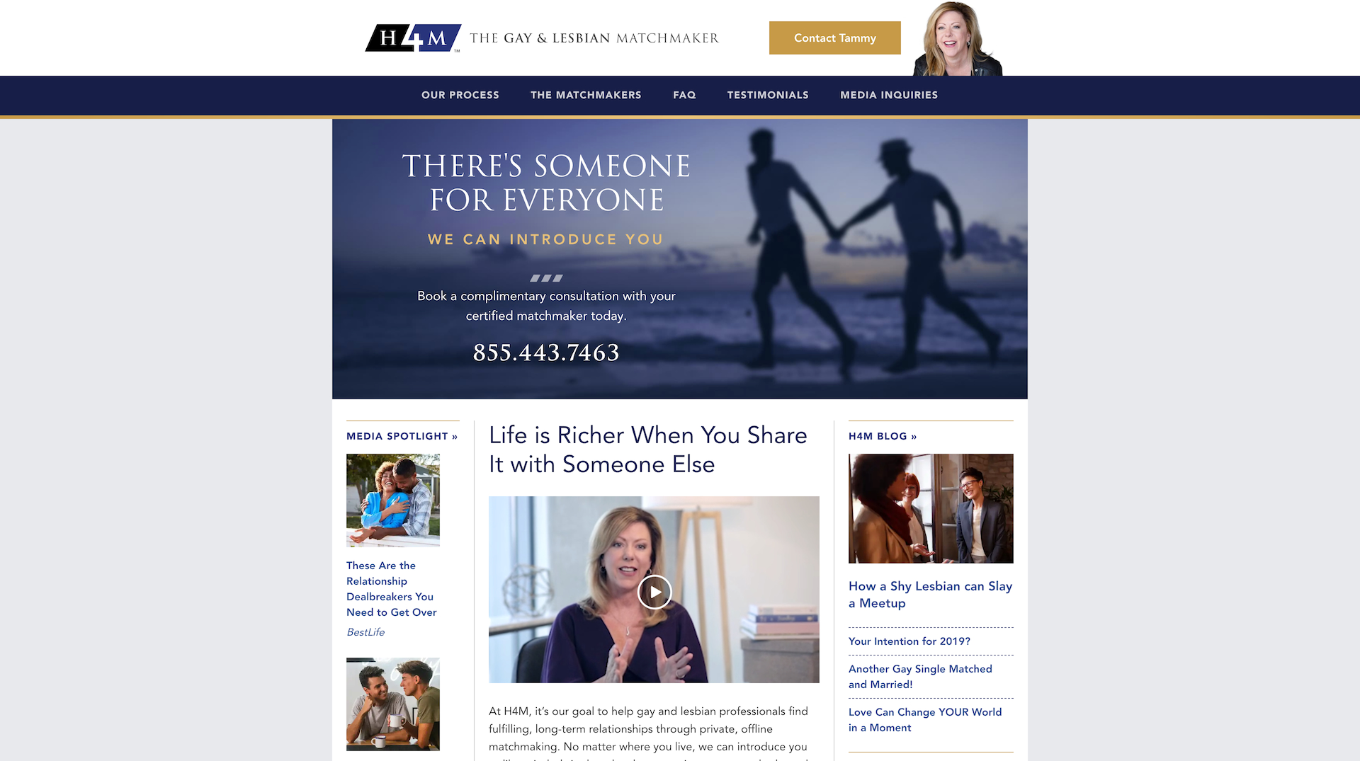 Screenshot of H4M.com